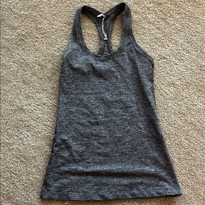 lululemon athletica Charcoal Racerback Tank Top